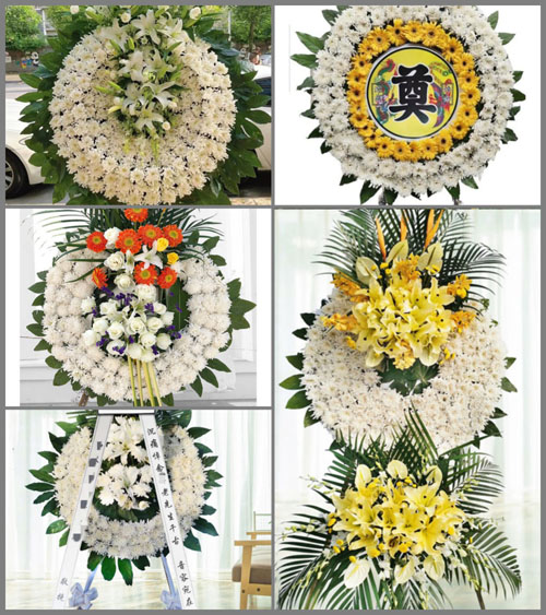 福建漳州芗城区芝山镇下碑村花圈速递